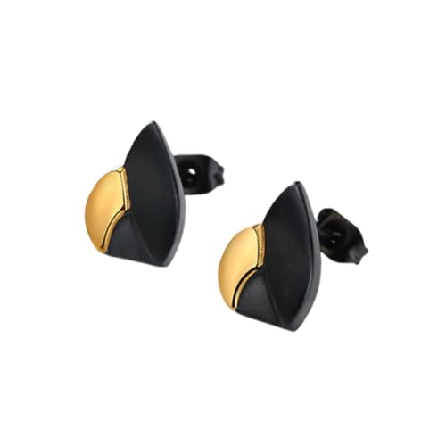 Bishilin Ohrringe Herren Edelstahl, Ohrstecker Geometrie Gold Schwarz Ohrringe Hypoallergen für Männer Bishilin Ohrringe Herren Edelstahl, Ohrstecker Geometrie Gold Schwarz Ohrringe Hypoallergen für Männer von Bishilin