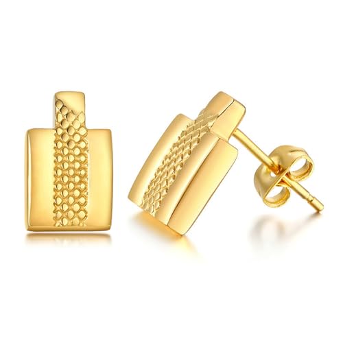 Bishilin Ohrstecker Edelstahl Herren, Ohrringe Gold Geometrie Ohrstecker Nordisch in Bijouterie von Bishilin