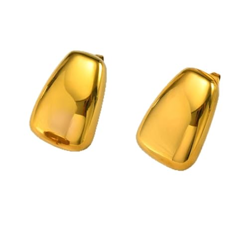 Bishilin Ohrstecker Edelstahl Vergoldet, Damen Ohrringe Gold Geometrie Ohrstecker Nickelfrei für Mädchen von Bishilin