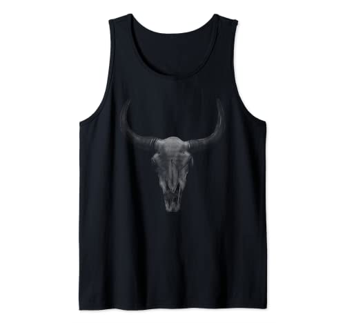 Bison Shirt Great American Buffalo Skull für Damen und Herren Tank Top von Bison Great Native American Buffalo Skull - Horns