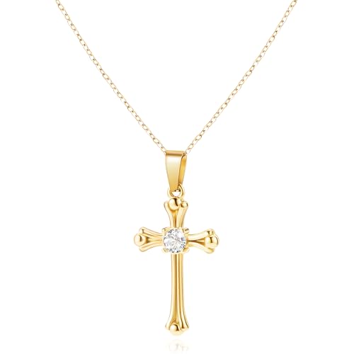 Bistfy Kette Damen Silber 925, 45+5cm Kette Pendant Halskette Damen für Damen Frauen Geschenk Geburtstags Weihnachten Valentinstag Muttertag Geschenk (Vergoldet 18K) von Bistfy