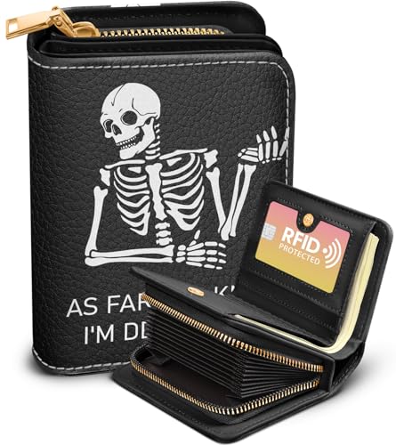 Bistup Organ Wallet, Text mit 8 Totenköpfen, Modern von Bistup