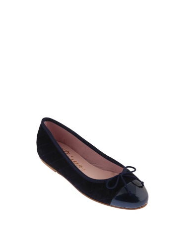 Bisué Kontrastfarbene Ballerinas, Marineblau, 39 EU von Bisué