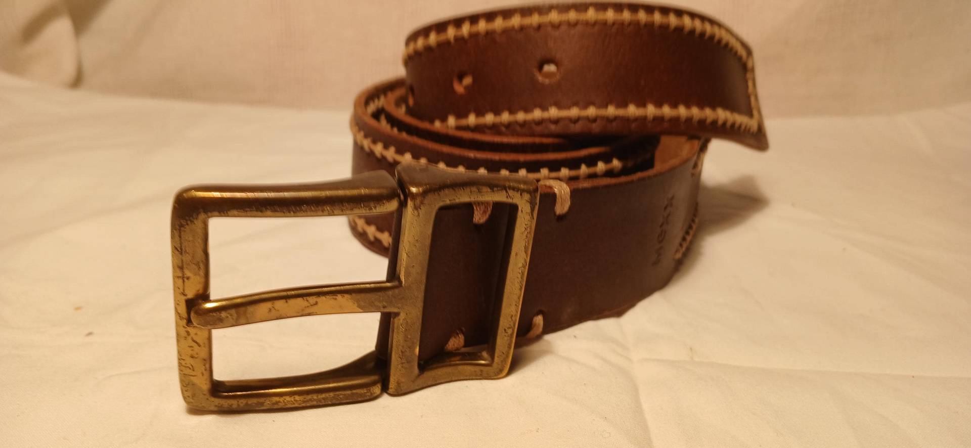 Vintage 1980Er Brauner Leder Gürtel.marke Mexx von BitakaVintage