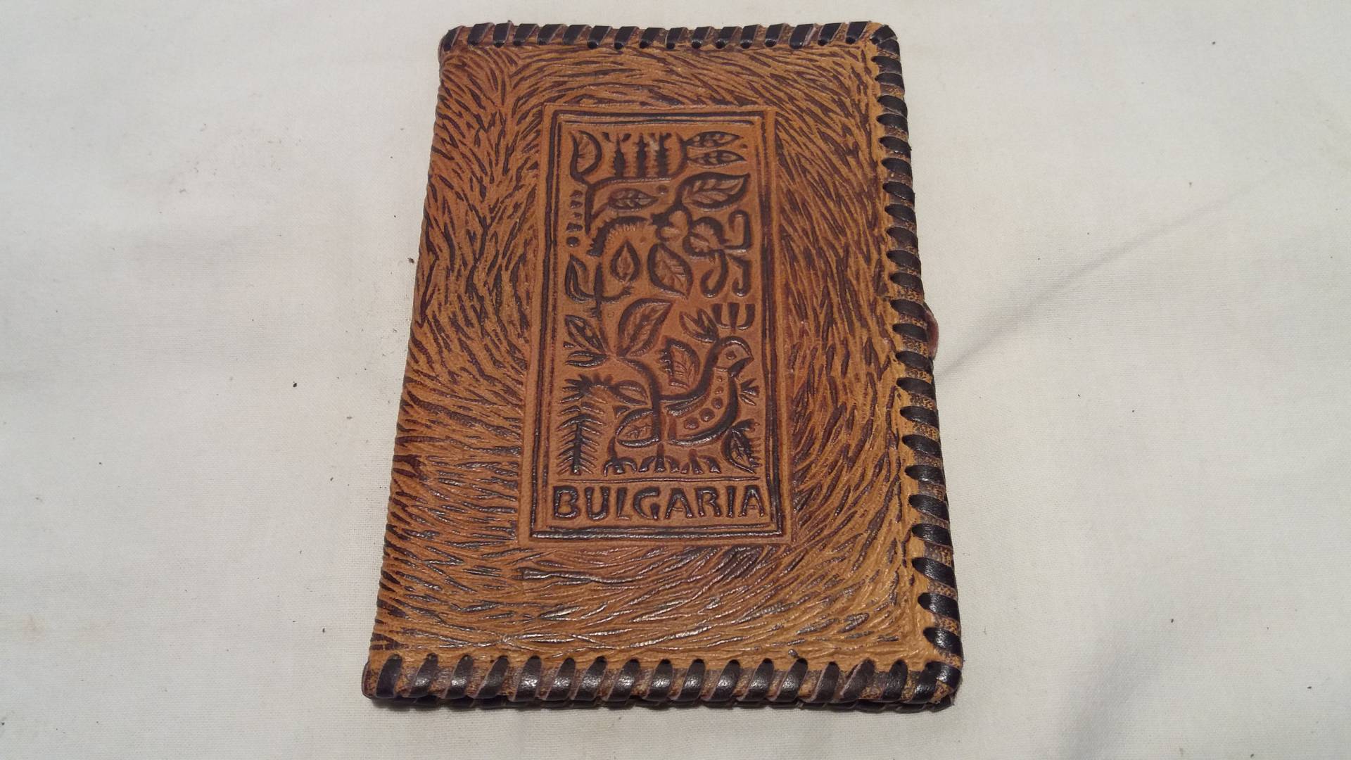 Vintage Handgefertigte Braune Leder Herren Geldbörse - Neu von BitakaVintage