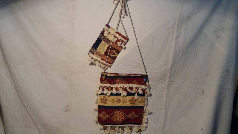 Vintage Handtasche/Schultertasche Mit Geldbörse -Hippie Style.neu von BitakaVintage