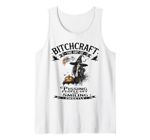 Halloween Vintage Hexe Bitchcraft Gothic Pin Up Girl Frech Tank Top von Bitchcraft Vintage Gothic Pin Up Sapphire Star