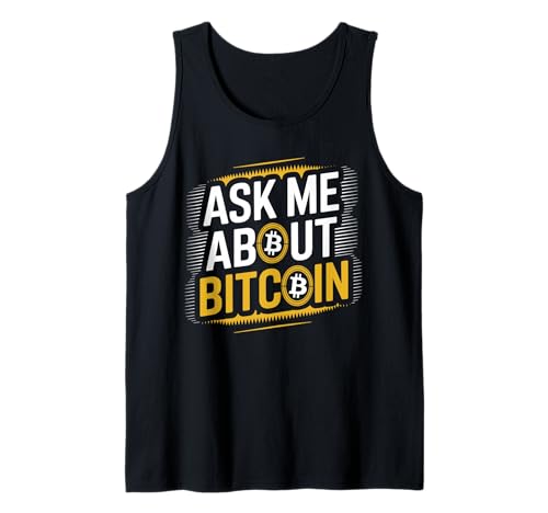 Fragen Sie mich nach Bitcoin | BTC | Crypto for Men Bitcoin Tank Top von Bitcoin HODL | Trader Crypto | Satoshi Nakamoto