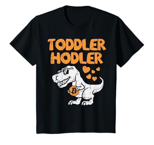 Kinder Kleinkind Hodler Trex Bitcoin BTC Crypto Cryptocurrency Kids T-Shirt von Bitcoin Shirts BTC Crypto Men Women Kids Gifts