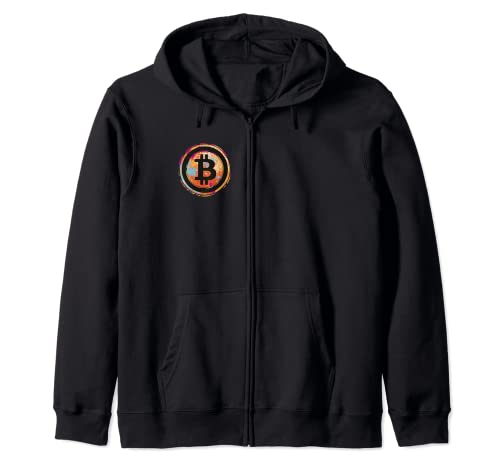 Bitcoin BTC T-Shirt Krypto Hodler Kryptos Damen & Herren Kapuzenjacke von Bitcoin Shop IBK