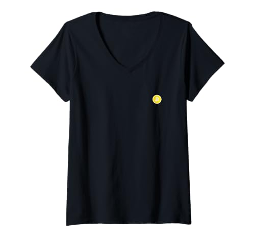 Damen Bitcoin Symbol Zeichen Wappen gelb klein dezent einfach dünn T-Shirt mit V-Ausschnitt Damen Bitcoin Symbol Zeichen Wappen gelb klein dezent einfach dünn T-Shirt mit V-Ausschnitt von Bitcoin fixes this Krypto Währung Geld Hodl Hold