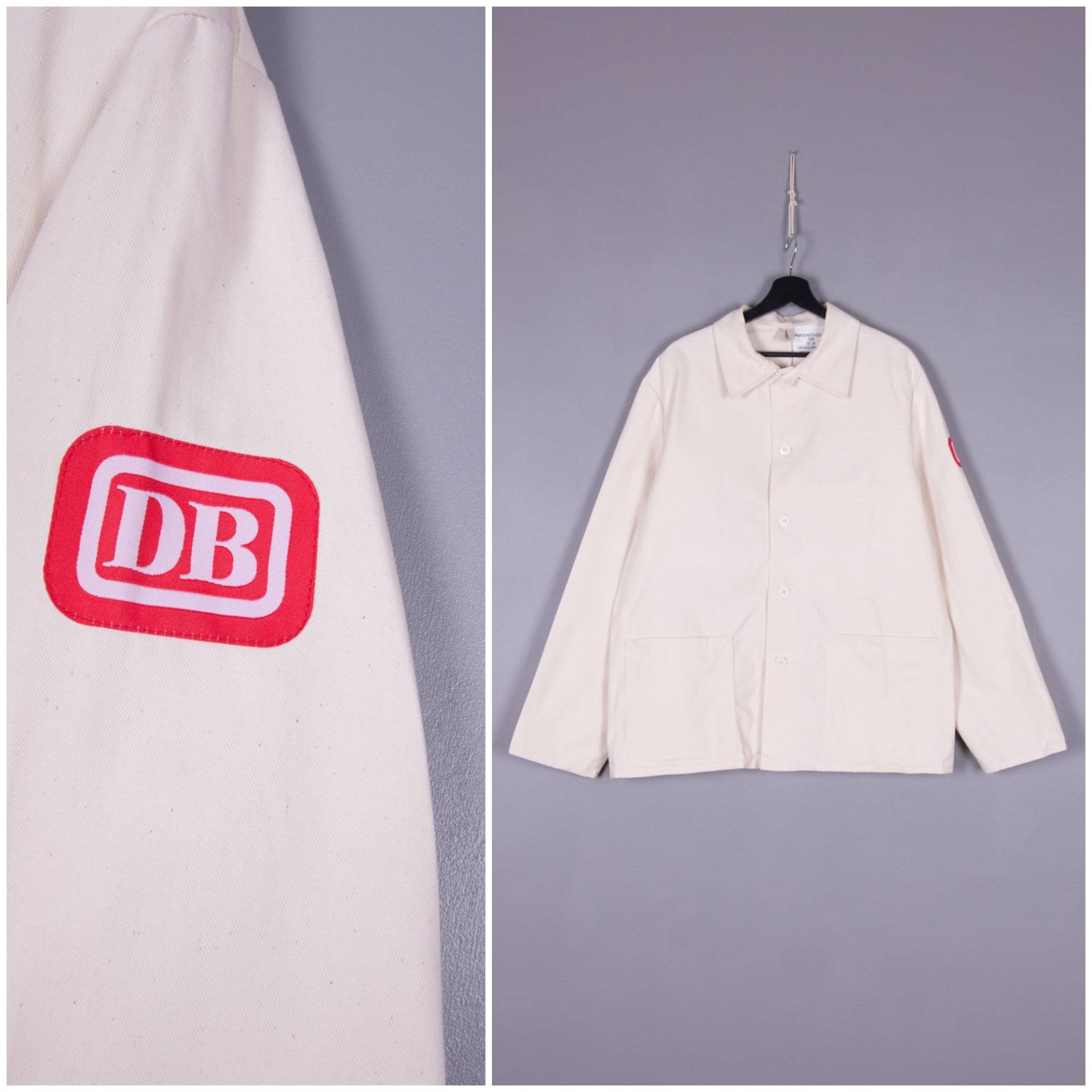 Vintage Arbeitshemd Männer Mittel Beige Canvas Baumwollhemd 90Er Jahre Dienstprogramm Shirt Frauen Large Off White Factory Utilitäre Jacke Herren von BiteVintage