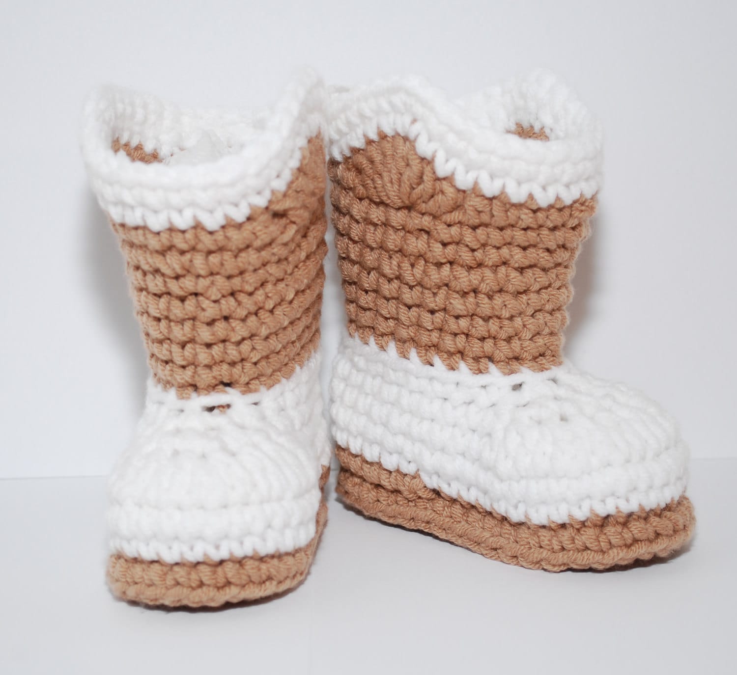 Gehäkelte Baby Cowboy Stiefel - Neugeborenen Booties Schuhe Western -Baby Für Mädchen-Baby Jungen von BitofWhimsyCrochet