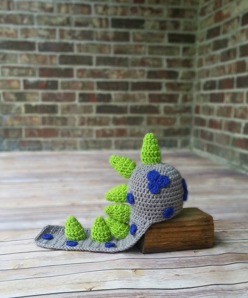 Häkeln Dinosaurier Prop - Drachen Hut Mädchen Baby Kostüm Säugling Halloween Tier Neugeborene Fotografie Prop-Dusche-Geschenk von BitofWhimsyCrochet