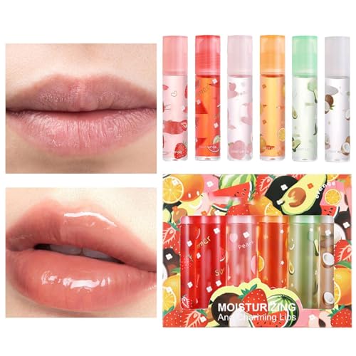 Transparentes Lipgloss-Set,Feuchtigkeitsspendendes, natürliches, aufpolsterndes Lippenöl mit fruchtigem Duft | Make-up-Zubehör für Frauen für Zuhause, Treffen, Verabredungen, Arbeiten, Bitong von Bitong