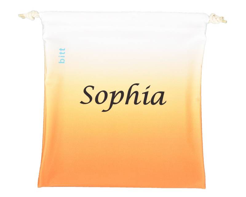 Personalisierte Gymnastikgrifftasche - Orange Und Weiß Ombre Sublimierte Grifftasche Mit Kristalloptionen Personalisierte Gymnastikgrifftasche - Orange Und Weiß Ombre Sublimierte Grifftasche Mit Kristalloptionen von BittSportswear
