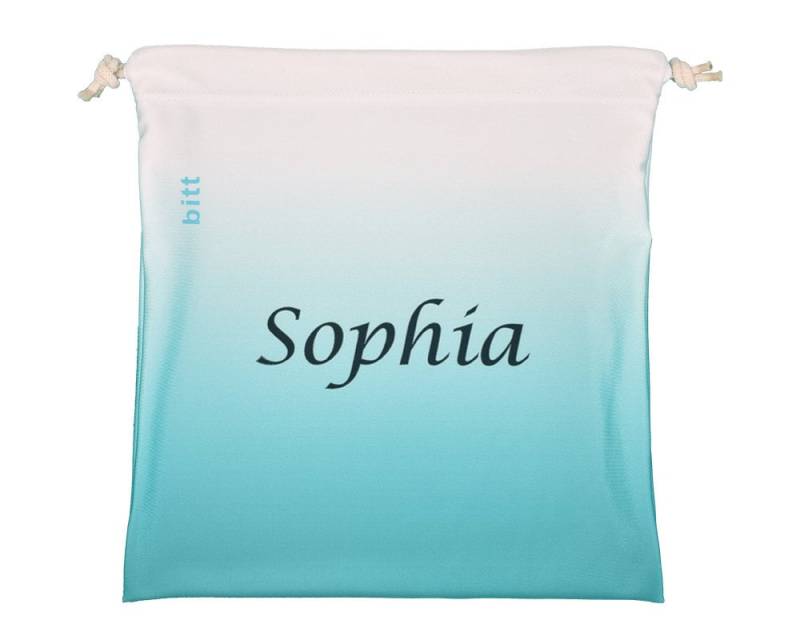 Teal Ombre Personalisierte Gymnastikgriff Tasche - Blaugrüne Und Weiße Sublimierte Grifftasche Mit Swarovski Kristallen Option Teal Ombre Personalisierte Gymnastikgriff Tasche - Blaugrüne Und Weiße Sublimierte Grifftasche Mit Swarovski Kristallen Option von BittSportswear