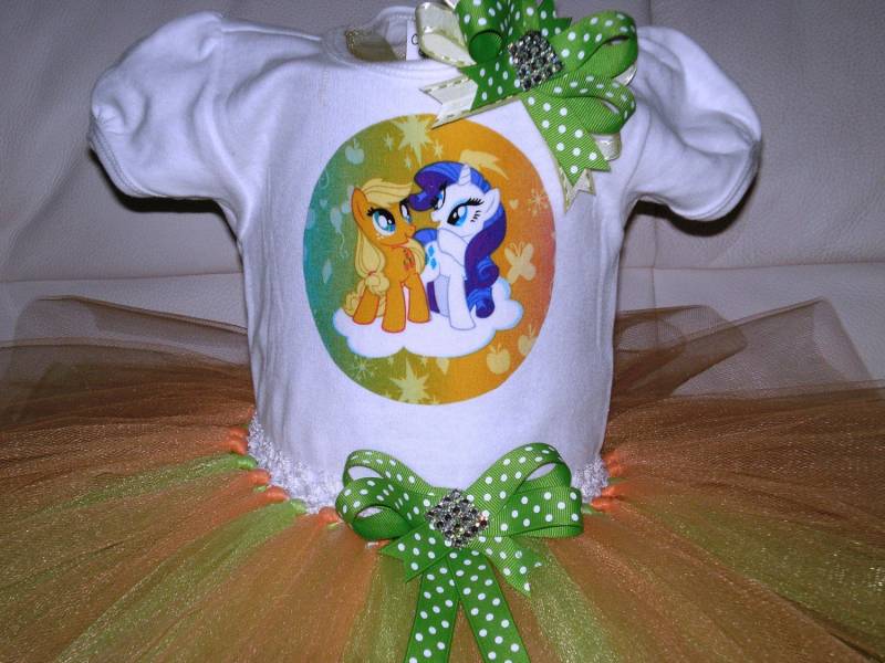 Mein Kleines Pony Tutu Set, Mein Geburtstag Outfit, Halloween Anzieh von BittysBabyCreations