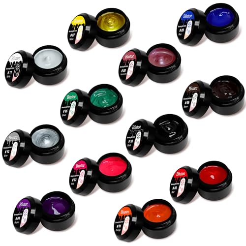Biutee Stamping Gel Polish, 12 Farben UV Nagellack 8ml Stamping Gel Nagellack Nail von Biutee