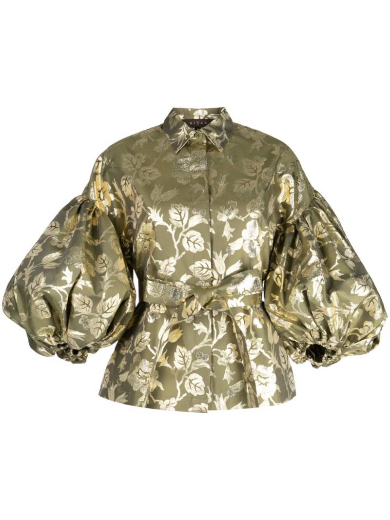 Biyan Top im Metallic-Look - Grün von Biyan