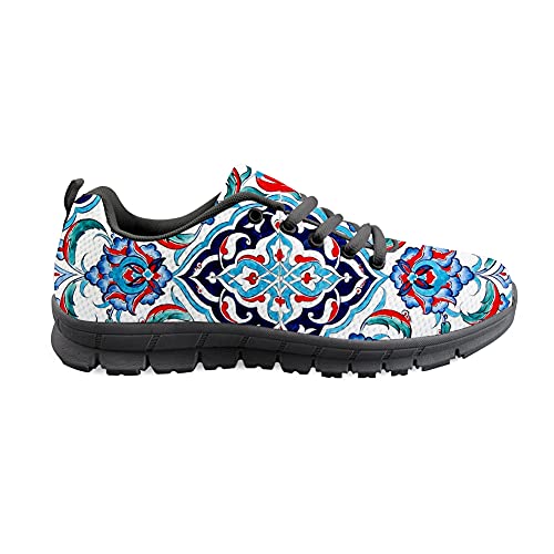 Biyejit African Element Pattern Atmungsaktive Laufschuhe Damen Leichter Casual Fashion Sneaker von Biyejit