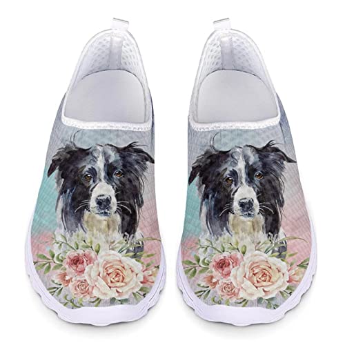 Biyejit Atmungsaktive Damen-Wasserschuhe, leichte Outdoor-Sport-Sneaker, Border Collie Rose, 42 EU von Biyejit