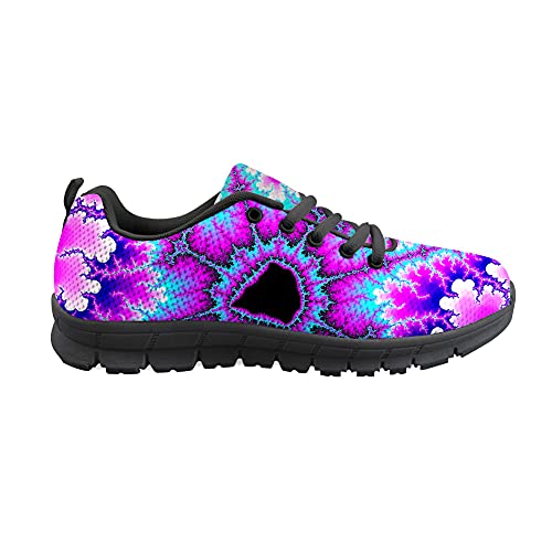 Biyejit Colorful Tie Dye Fashion Sneakers Mesh Utra-Lightweight Sportliche Laufschuhe für Damen Herren von Biyejit