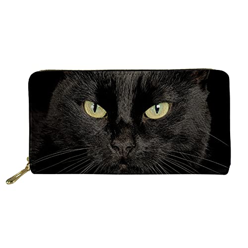Biyejit Damen-Geldbörse, Motiv: schwarze Katzen, groß, lang, Handy, Kartenhalter, Clutch, großes Fassungsvermögen Biyejit Damen-Geldbörse, Motiv: schwarze Katzen, groß, lang, Handy, Kartenhalter, Clutch, großes Fassungsvermögen von Biyejit