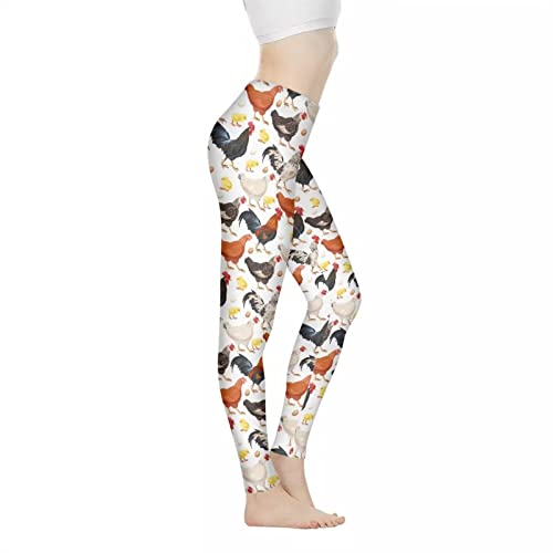 Biyejit Damen-Leggings, Yogahose mit hohem Taillenbund, Workout-Leggings, M von Biyejit