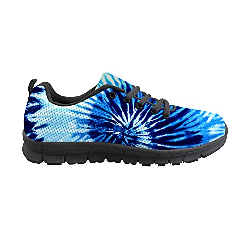 Biyejit Fashion Sneakers Schnürschuhe Leichte Sportschuhe Casual Running Wanderschuhe für Damen Herren Paare, - Bunt Batik 10 - Größe: 42 EU von Biyejit