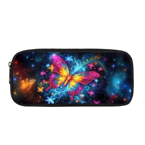 Biyejit Federmäppchen für Kinder, Schreibwaren, Pinsel-Organizer, Kulturbeutel, Schreibwarenbeutel, schmetterling, Einheitsgröße von Biyejit