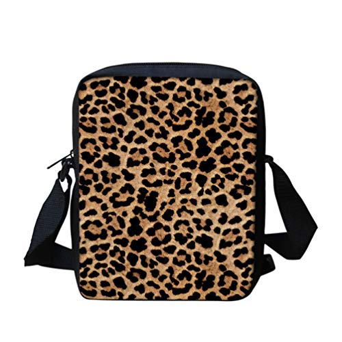 Biyejit Messenger Bags Schulter Crossbody Handbgas Sling Satchel mit verstellbaren Trägern, leopard, Einheitsgröße von Biyejit