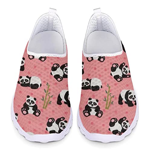 Biyejit Quick Dry Womens Water Shoes for Swim Beach Surf Breathable Slip On Sneakers Casual Outdoor Sport Flats Shoes, Panda, 40 EU von Biyejit