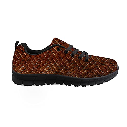 Biyejit Scales Print Damen Herren Laufsport Laufschuhe Leichte Turnschuhe Wohnungen von Biyejit