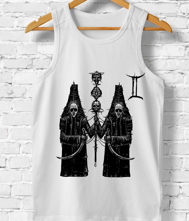 Gemini Frauen Tank Top Horoskop Astrologie Zeichen Dunkle T-Shirt von Bizarros