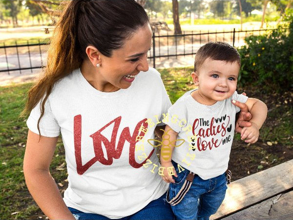 Liebe, Mama Und Sohn, Die Damen Lieben Mich, Valentine, T-Shirts, Sohn von BizzeBeeingCreative