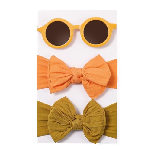 Stirnband Und Sonnenbrillen Set Für Babys Elastisches Haarband Haarschleifen Kinderbrillen Mädchen Sommer Strand Fotografie Requisiten Baby Haar Accessoires Baby Haar Accessoires Für Mädchen von Bjebndd