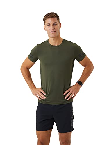 Björn Borg Bjorn Borg Borg T-Shirt, atmungsaktive Herren-T-Shirts, kurzärmelig, Sportstyle und Trainings-T-Shirt, athletisches T-Shirt, Forest Night, Mittel von Björn Borg