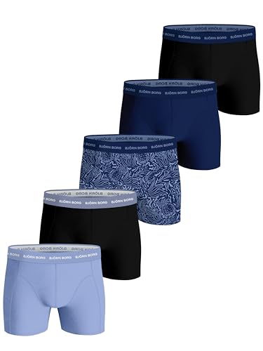 Björn Borg Bjorn Borg Cotton Stretch Boxer 5P, Boxershorts für Herren, Multi-Packs erhältlich, MP002, X-Large von Björn Borg