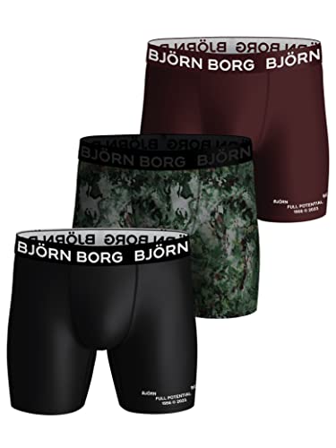 Björn Borg | Bjorn Borg Performance Boxer Briefs für Herren, Trainingsunterwäsche, Multipacks erhältlich, Multipack 1, Medium von Björn Borg