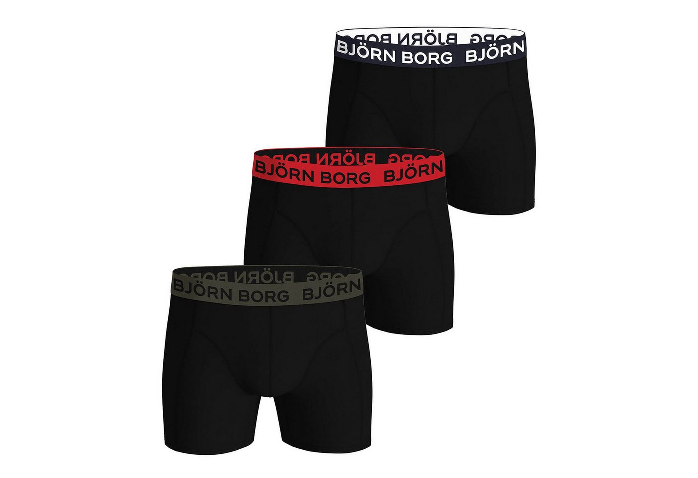 Björn Borg Boxer Herren Boxershort 3er Pack Baumwollmischung (Packung, 3er Pack) von Björn Borg