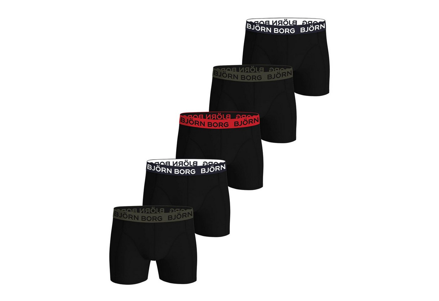 Björn Borg Boxer Herren Boxershort 5er Pack Baumwollmischung (Packung, 5er Pack) von Björn Borg
