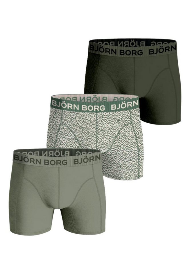 Björn Borg Boxershorts Boxershorts Unterhosen Stretch Boxers 3-pack (3-St) von Björn Borg