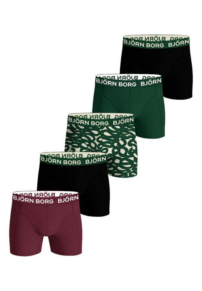 Björn Borg Boxershorts Boxershorts Unterhosen Stretch Boxers 5-pack (5-St) von Björn Borg