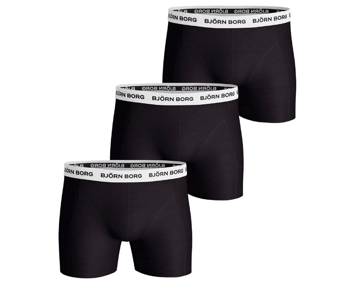 Björn Borg Boxershorts Contrast Solid Sammy 3er Pack Herren (3-St) von Björn Borg