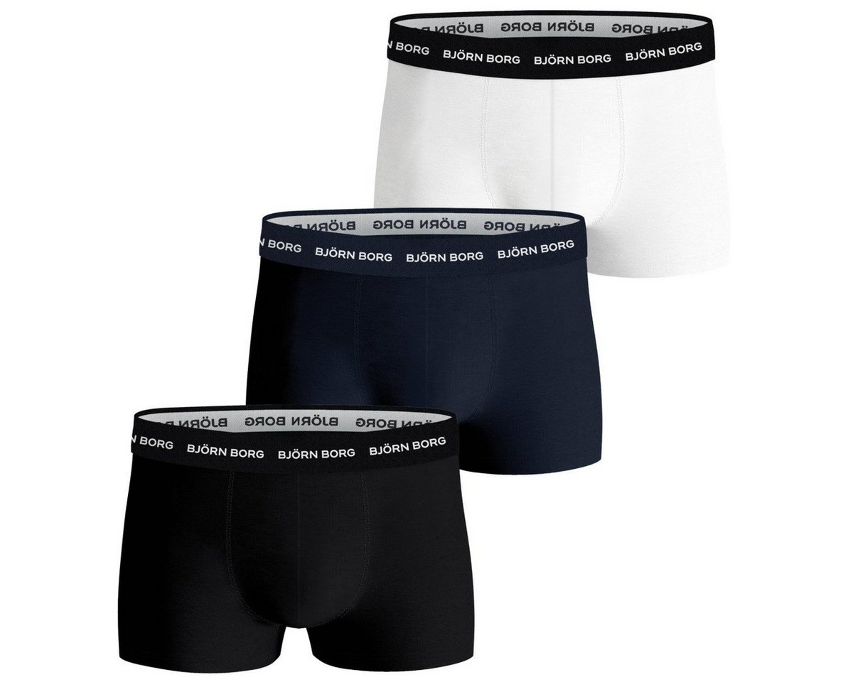 Björn Borg Boxershorts Cotton Stretch Trunk 3er Pack Herren (3-St) von Björn Borg