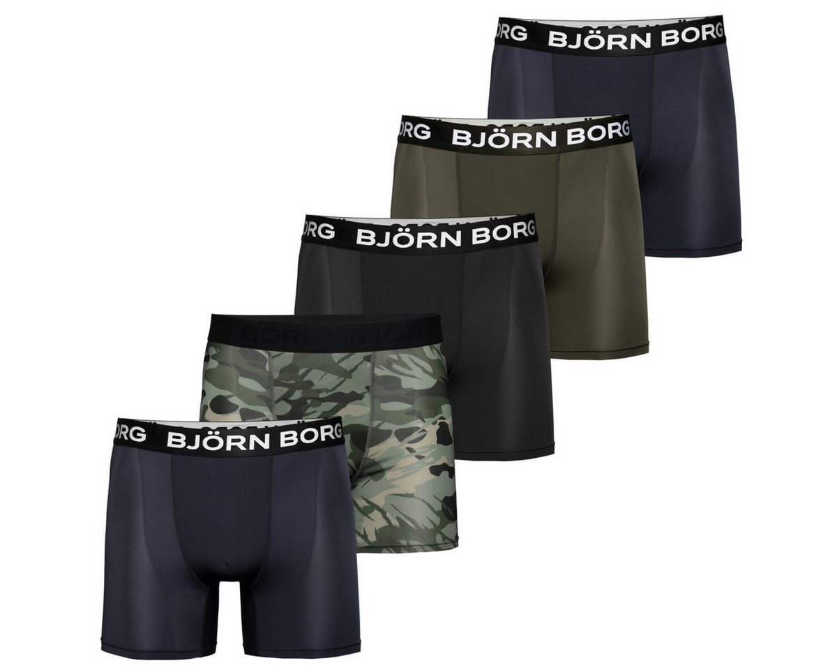 Björn Borg Boxershorts Performance Boxer 5er Pack Herren (5-St) von Björn Borg