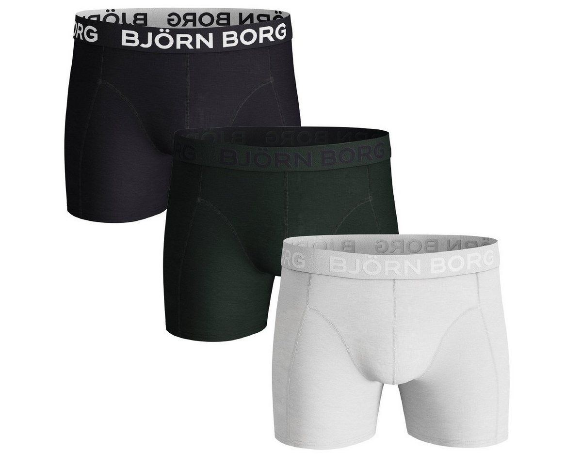 Björn Borg Boxershorts Sammy Seasonal Solid 3er Pack Herren (3-St) von Björn Borg