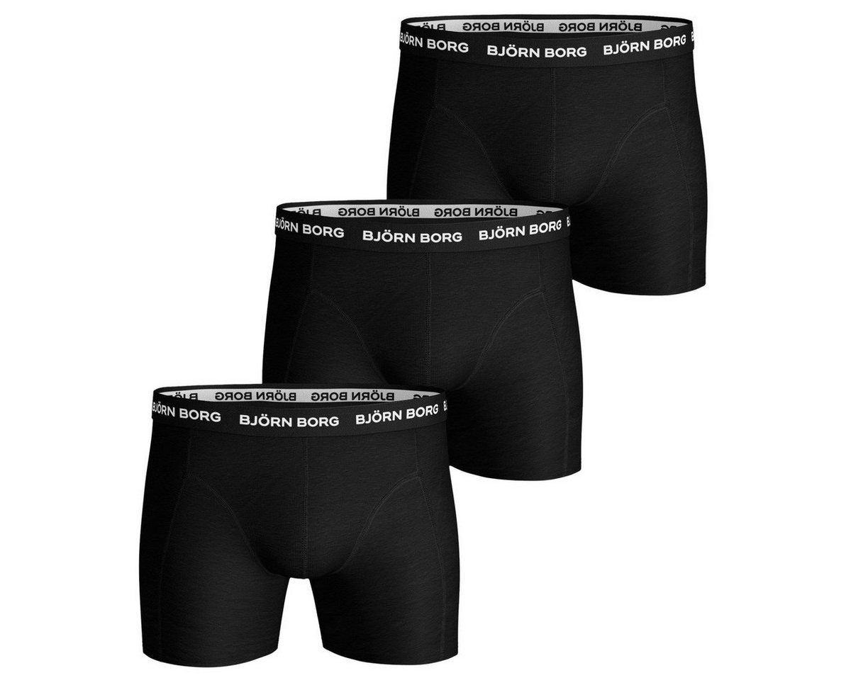 Björn Borg Boxershorts Solid Essential 3er Pack Herren (3-St) von Björn Borg