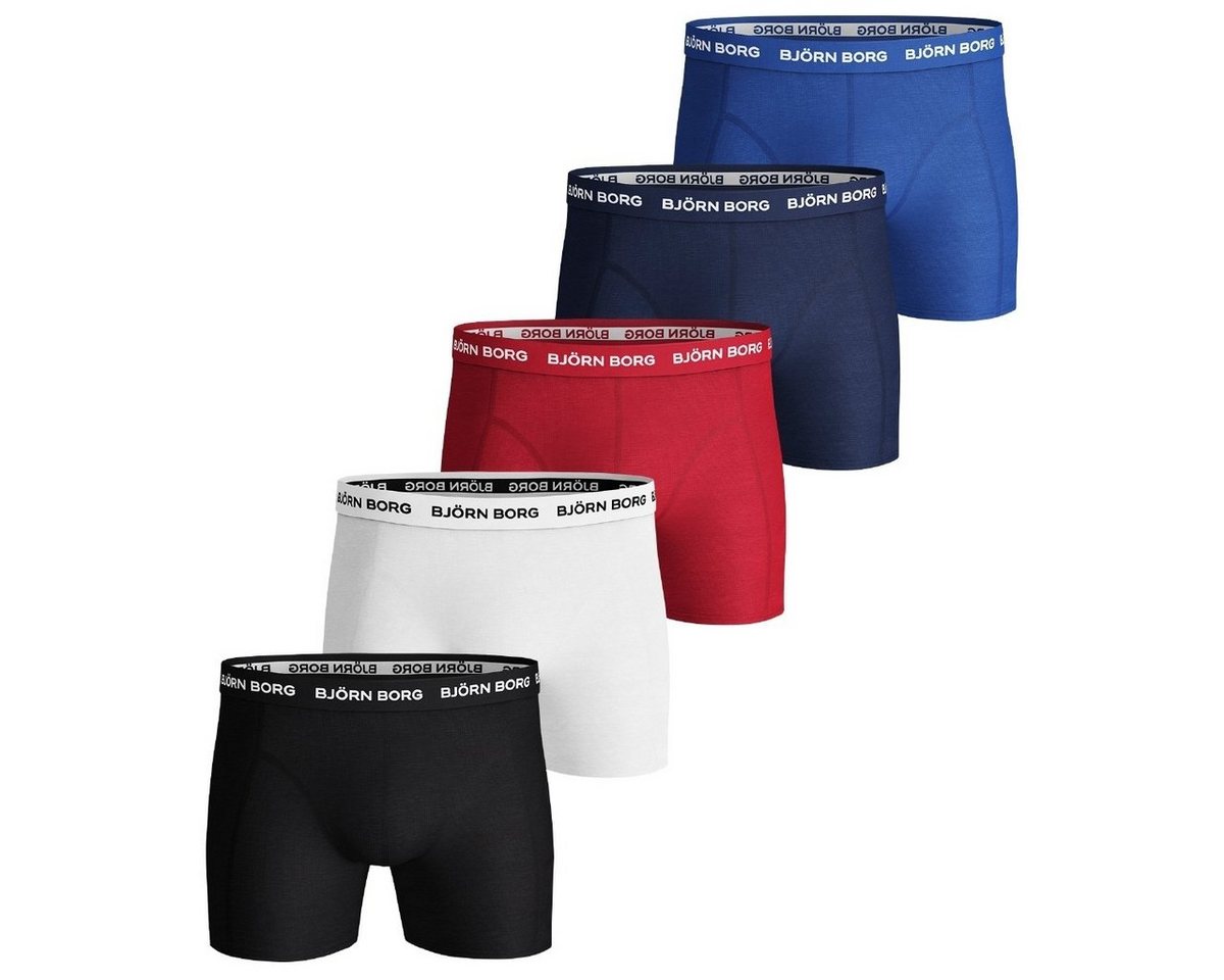 Björn Borg Boxershorts Solid Essential 5er Pack Herren (5-St) von Björn Borg